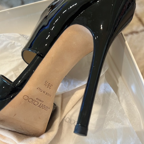 Jimmy Choo Black Patent Private Shoe - Picture 11 of 15